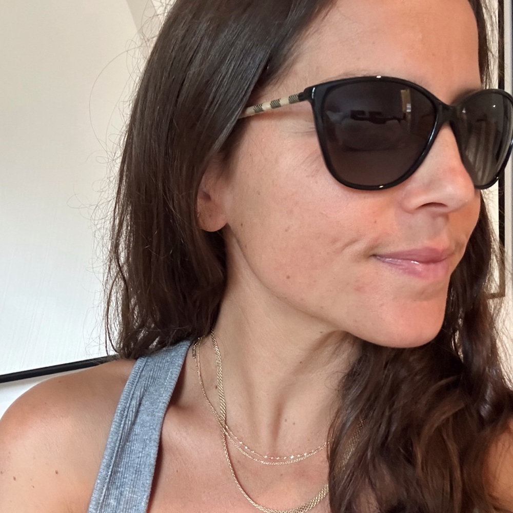 Burberry B 4117 3001/T3 Cat Eye Black Gray Polarized Sunglasses - Picture 2 of 5